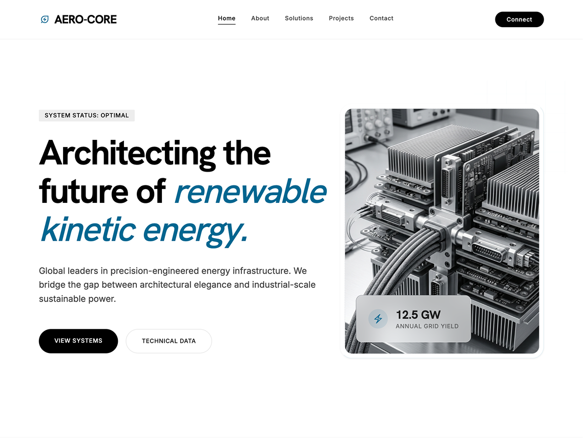Aero_Core website