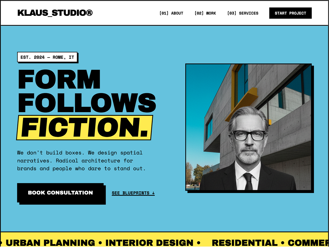KLAUS_STUDIO website